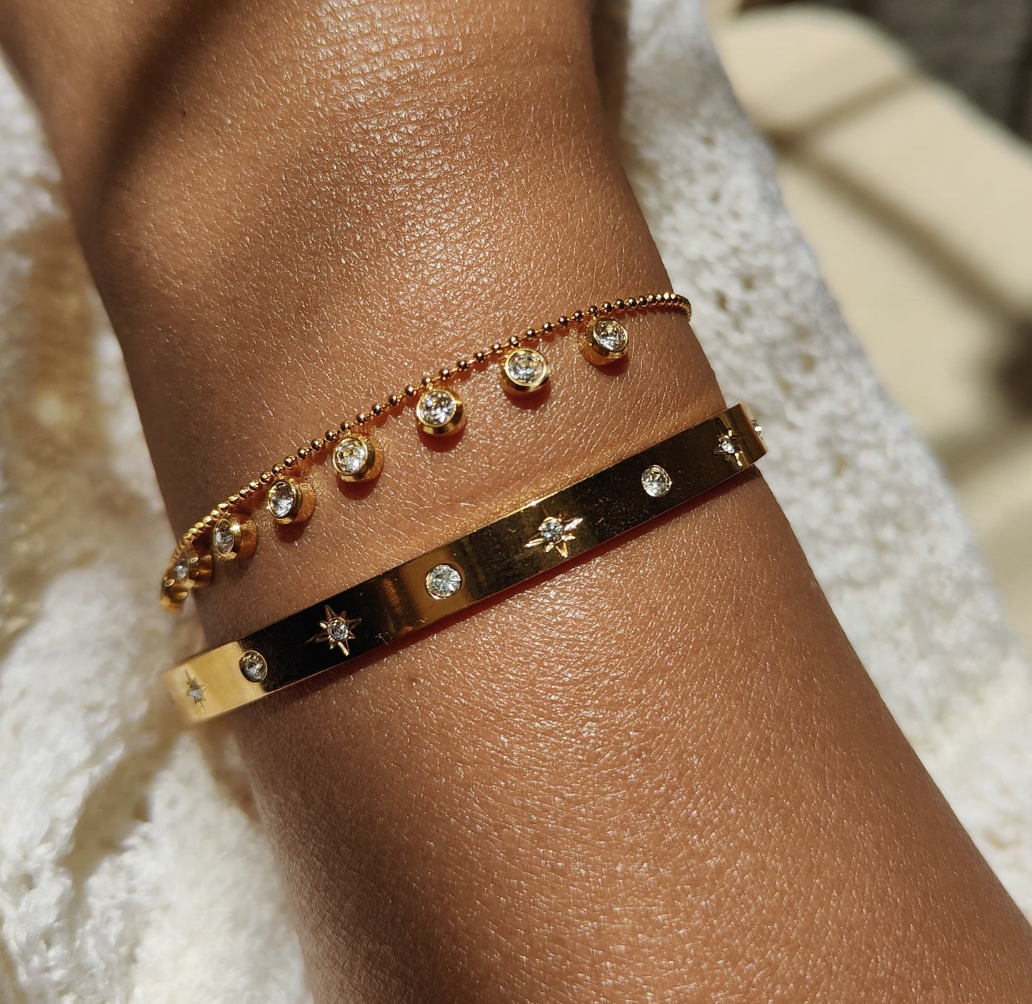 Like A Diamond 18kt Gold Plated Chain Bracelet