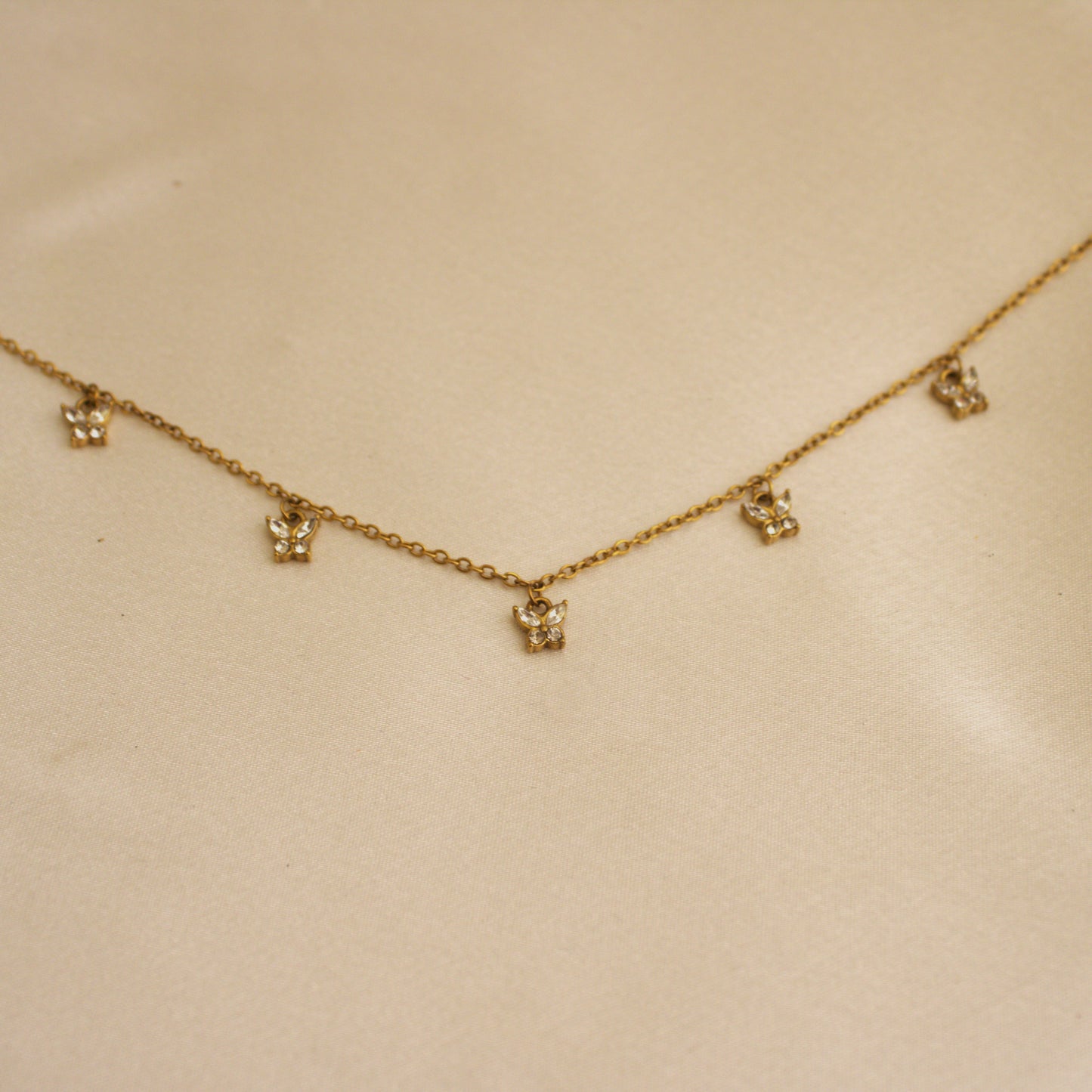 Charming Butterfly 18kt Gold Plated Luxury Necklace