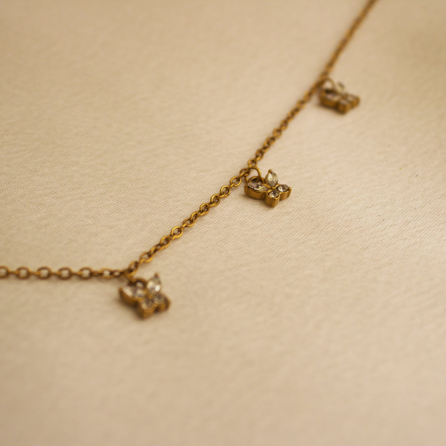 Charming Butterfly 18kt Gold Plated Luxury Necklace