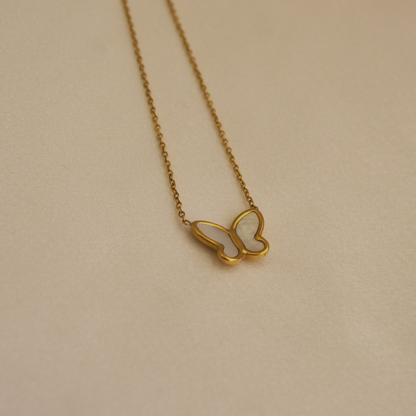 Pearl Butterfly Necklace