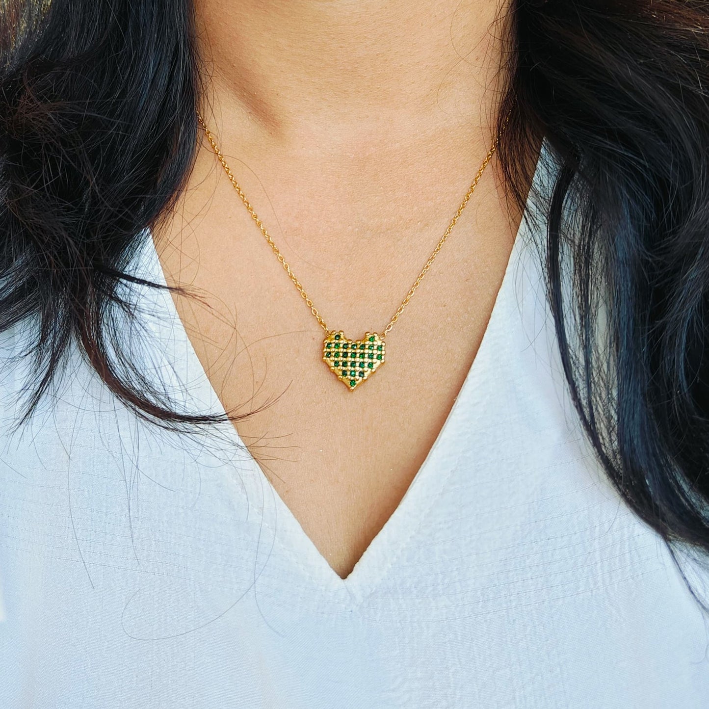Darling Heart 18kt Gold Plated Luxury Necklace