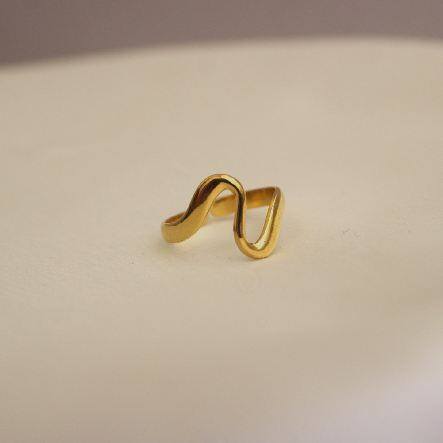 Sea Swirl 18kt Gold Plated Ring