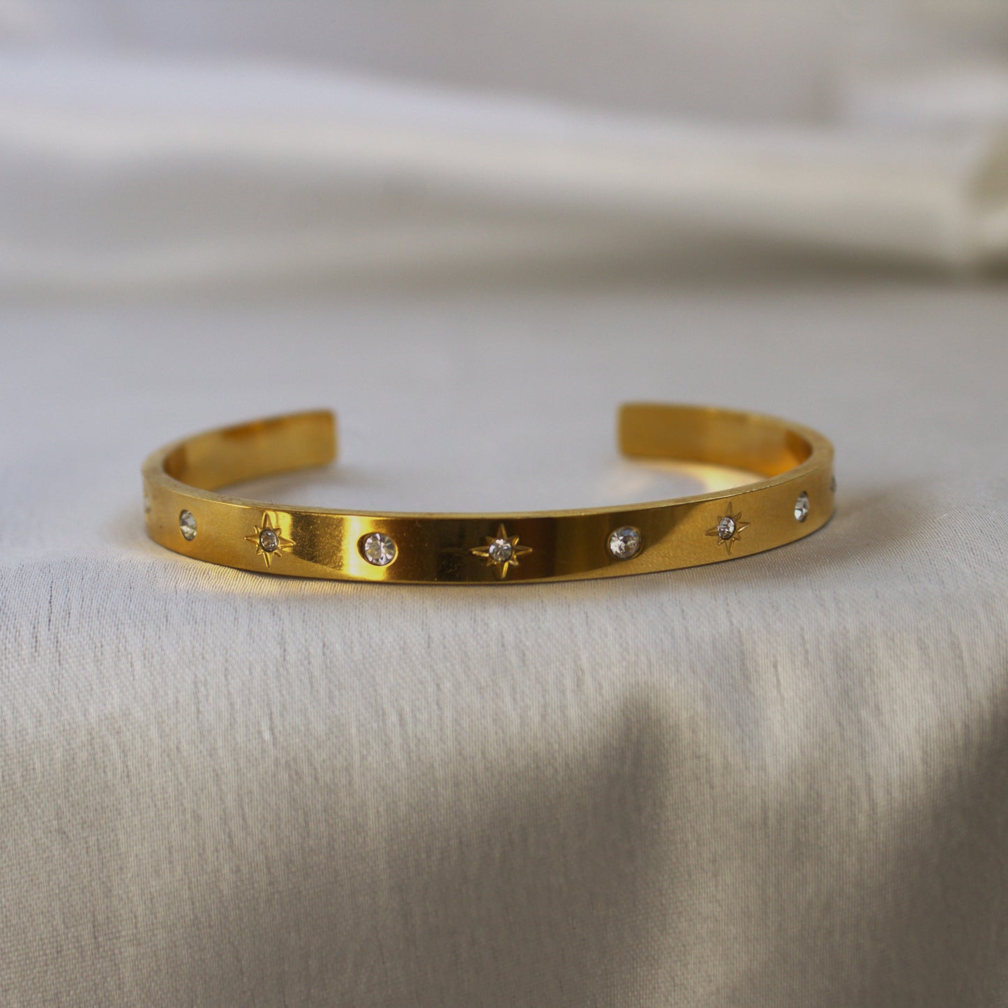 Celestial Cartier 18kt Gold Plated Cuff Bracelet