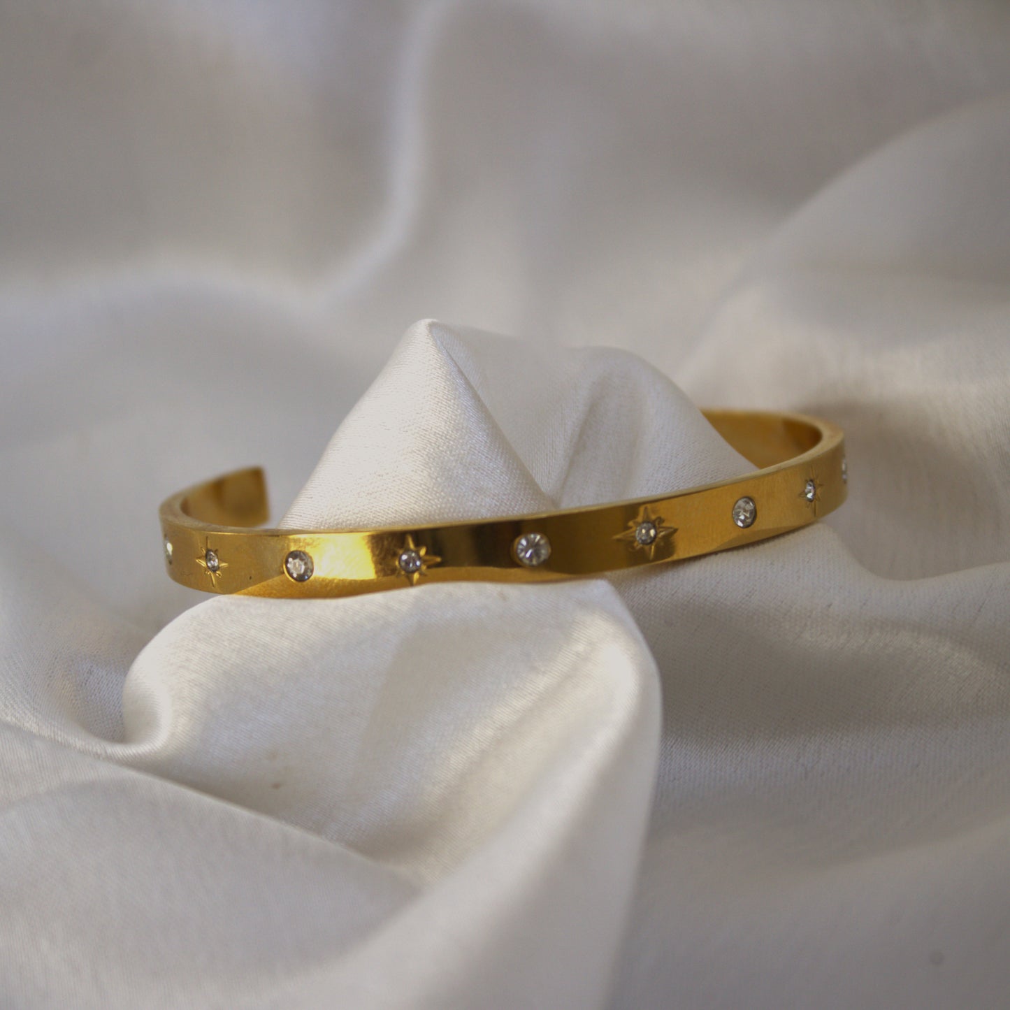 Celestial Cartier 18kt Gold Plated Cuff Bracelet