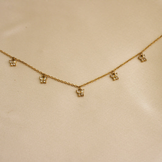 Charming Butterfly 18kt Gold Plated Luxury Necklace