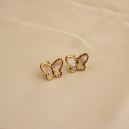 Pearl Butterfly Earrings