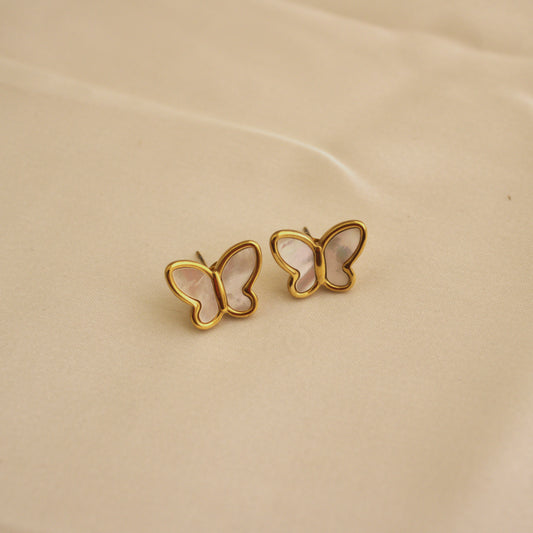 Pearl Butterfly Earrings