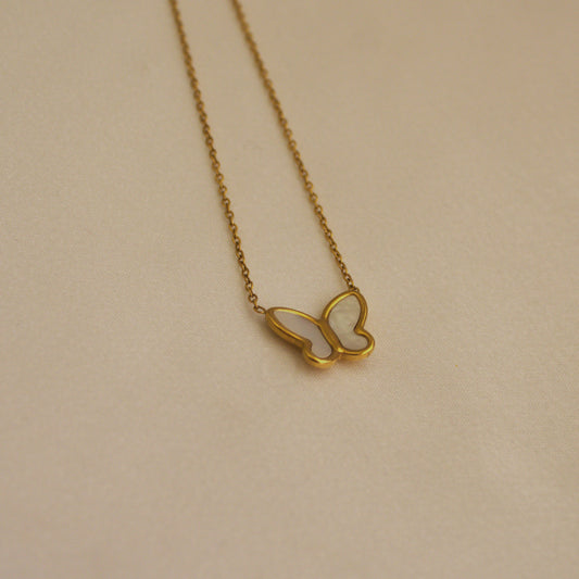 Pearl Butterfly Necklace