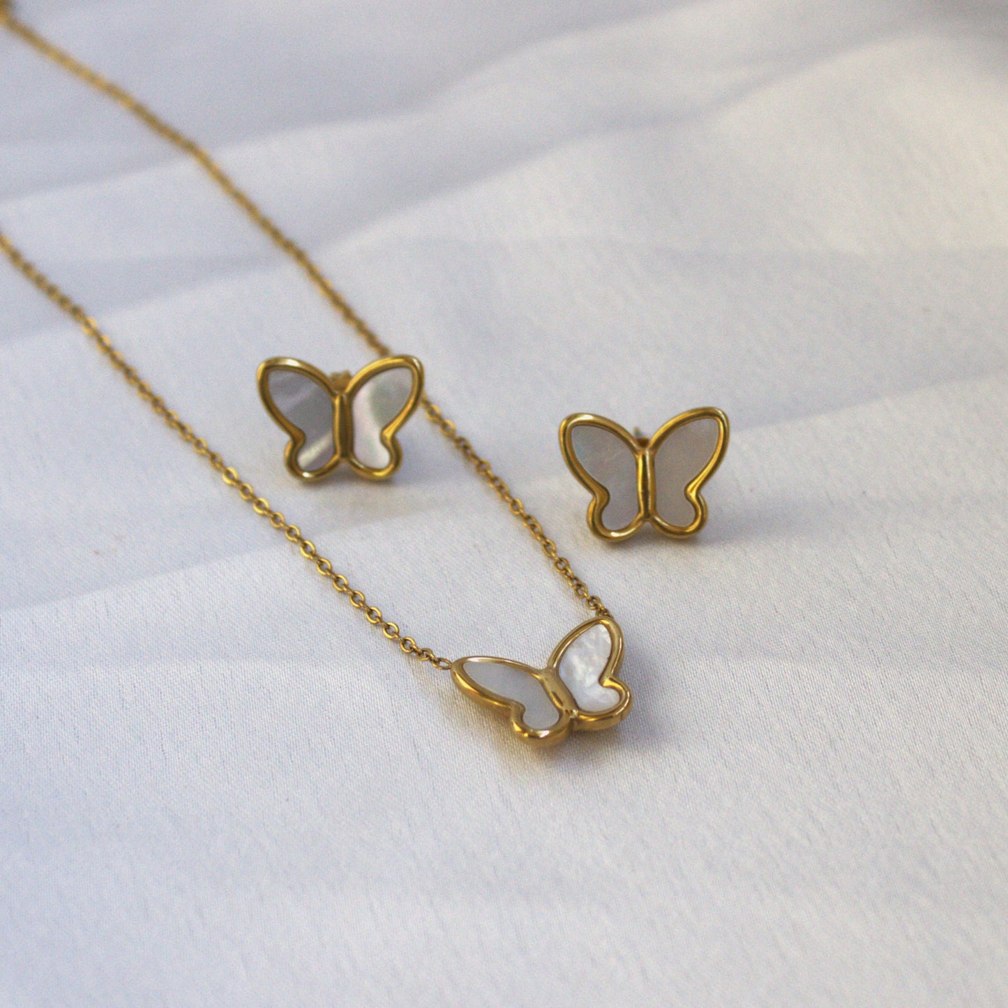 Pearl Butterfly Necklace