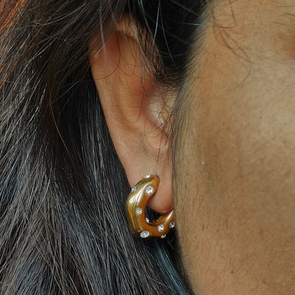 Orion's Gem Studded Luxury Earrings